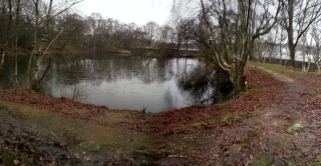Upper pond from the Clayton Ponds south of the quarry